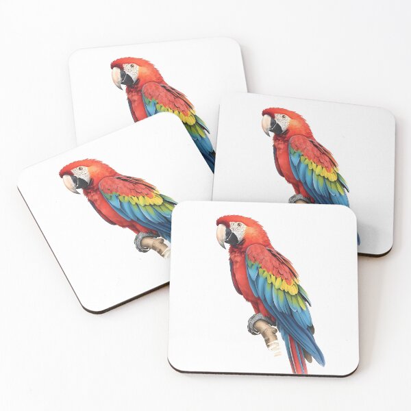 Item preview, Macaw Parrot Watercolor Painting designed and sold by RawNaturePrints.
