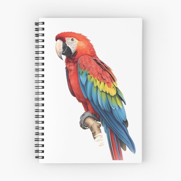 Item preview, Macaw Parrot Watercolor Painting designed and sold by RawNaturePrints.