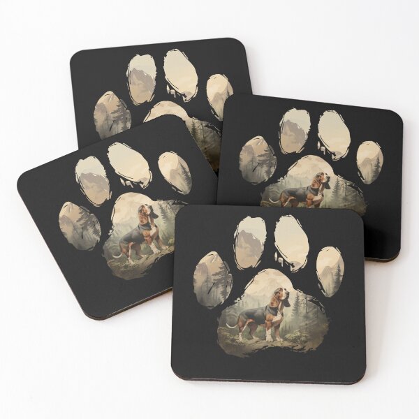 Item preview, Funny Basset Hound Paw Foggy Mountain Tree Mom Dad Kids designed and sold by rafaeltto.
