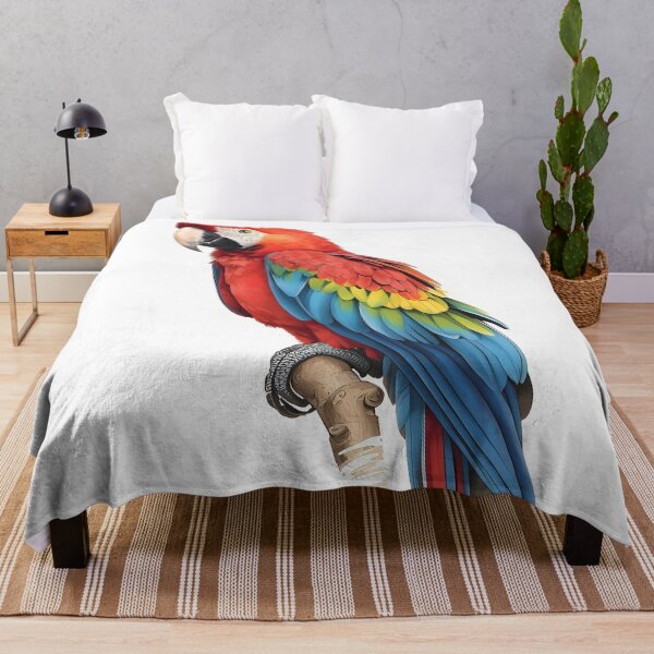 Item preview, Macaw Parrot Watercolor Painting designed and sold by RawNaturePrints.