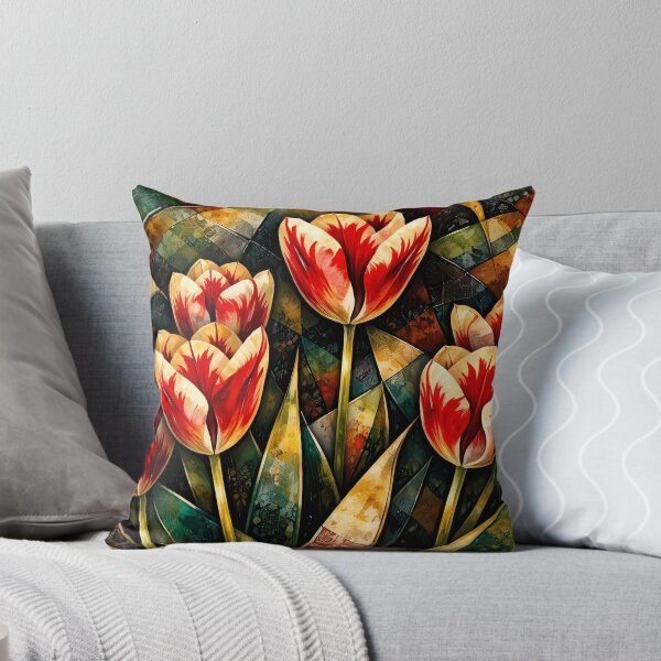 Item preview, Vibrant Tulip Mosaic Art designed and sold by cuprum.