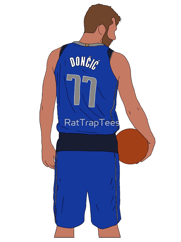 Rinkha Luka Doncic Basketball Edit Mavs Kids T-Shirt