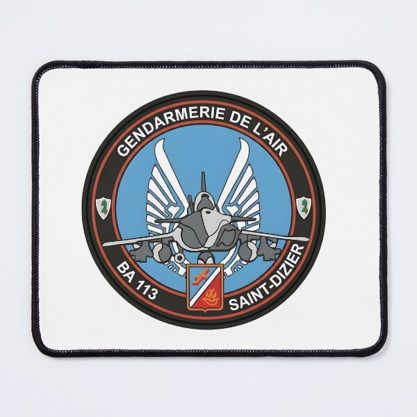 Item preview, French Air Force Gendarmerie de l'Air BA 113 Saint-Dizier Patch Insignia designed and sold by CharlieDesings.