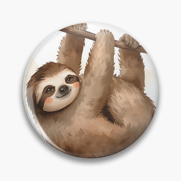 Item preview, Sloth Watercolor Painting designed and sold by RawNaturePrints.