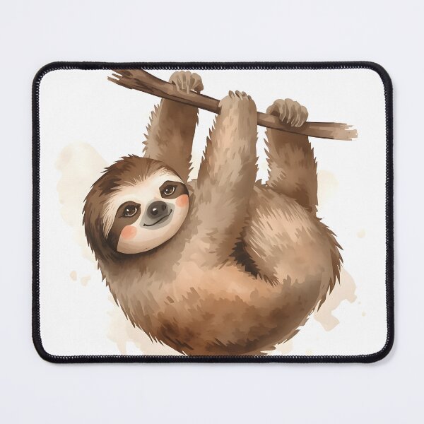 Item preview, Sloth Watercolor Painting designed and sold by RawNaturePrints.