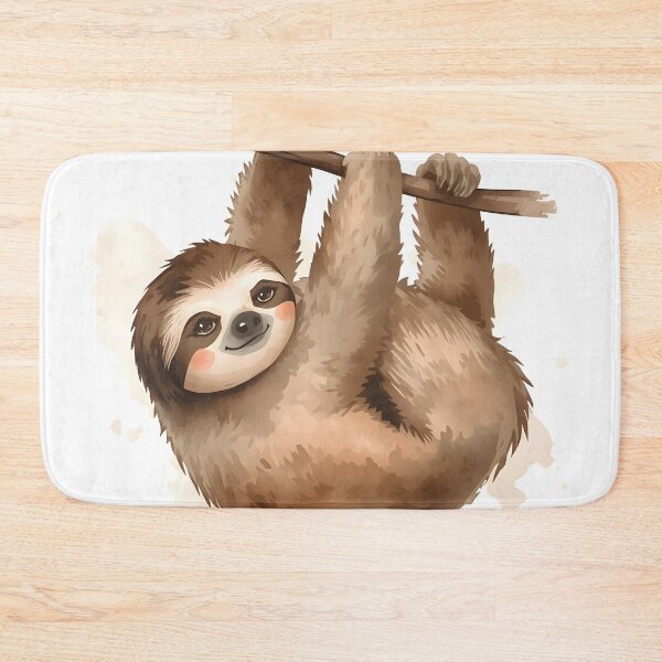 Item preview, Sloth Watercolor Painting designed and sold by RawNaturePrints.