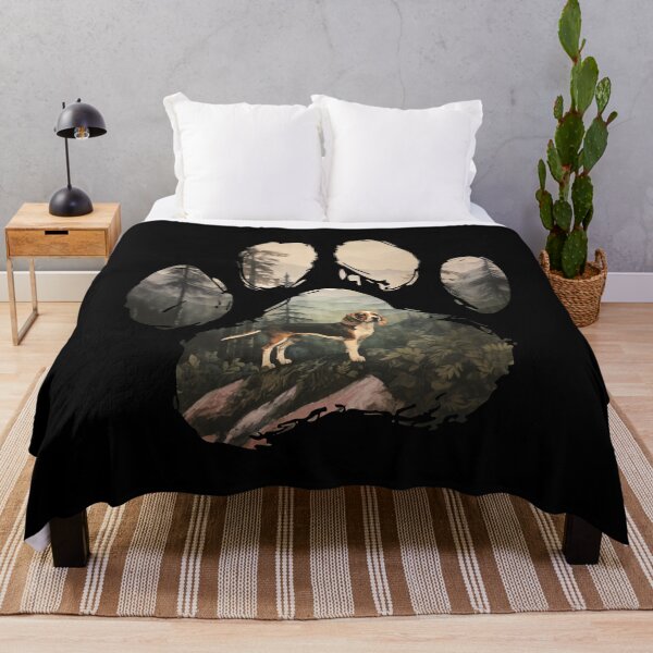 Item preview, Funny Beagle Paw Foggy Mountain Tree Mom Dad Kids designed and sold by rafaeltto.
