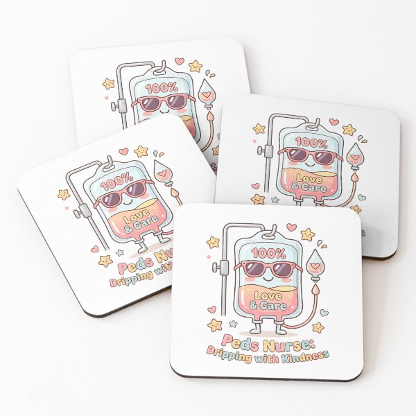 Item preview, Peds Nurse Dripping with Kindness Cute IV Drip Sticker designed and sold by Nurse Craft Studio.