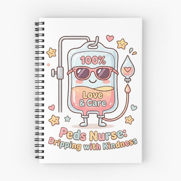 Item preview, Peds Nurse Dripping with Kindness Cute IV Drip Sticker designed and sold by Nurse Craft Studio.