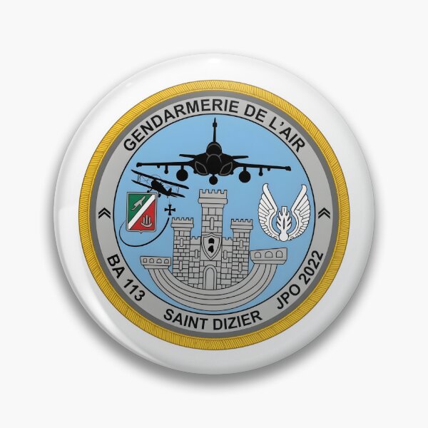 Item preview, Gendarmerie de l'Air BA 113 Saint-Dizier JPO 2022 Commemorative Patch designed and sold by CharlieDesings.