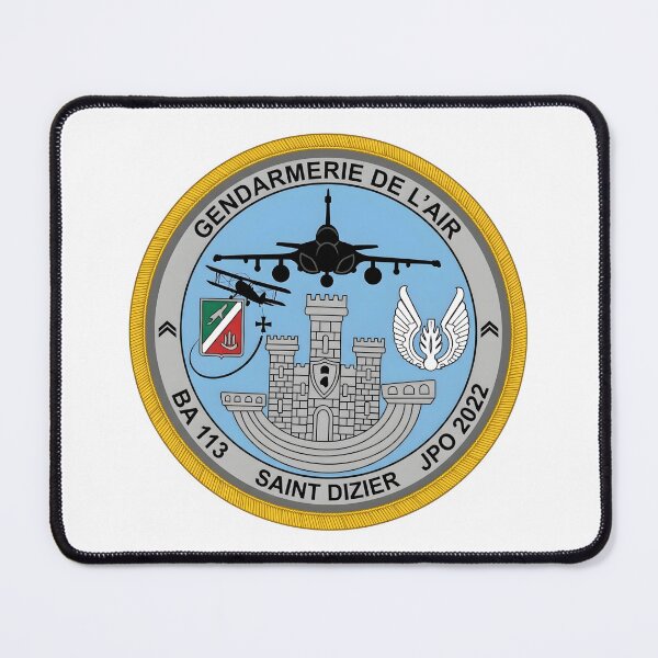 Item preview, Gendarmerie de l'Air BA 113 Saint-Dizier JPO 2022 Commemorative Patch designed and sold by CharlieDesings.