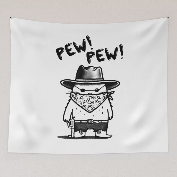 Item preview, Meowdy Pew Pew! designed and sold by SoulArtLove.