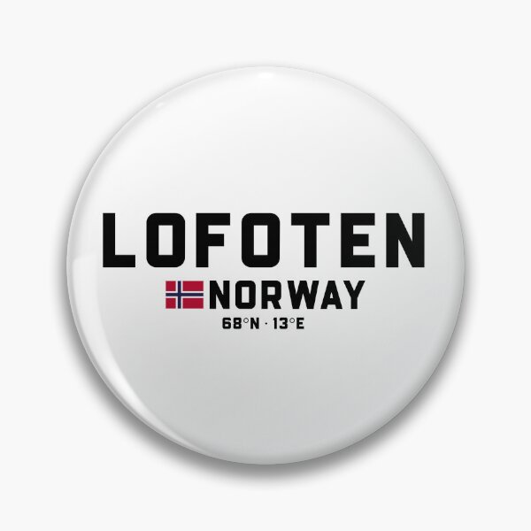 Item preview, Lofoten Norway Coordinates and Flag designed and sold by Andersce.