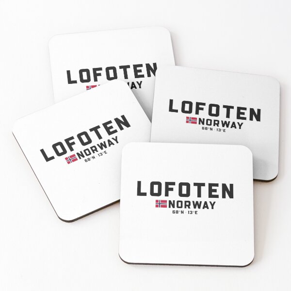 Item preview, Lofoten Norway Coordinates and Flag designed and sold by Andersce.