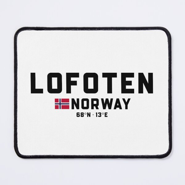 Item preview, Lofoten Norway Coordinates and Flag designed and sold by Andersce.