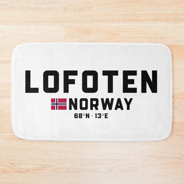 Item preview, Lofoten Norway Coordinates and Flag designed and sold by Andersce.