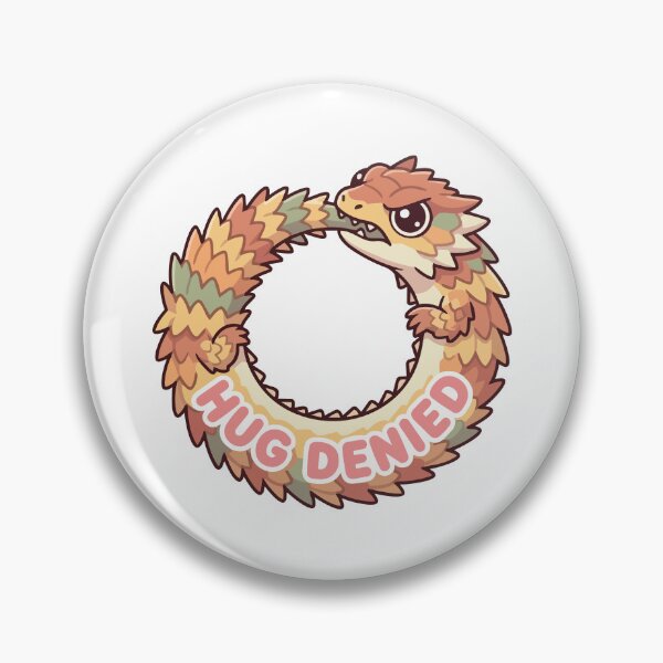 Item preview, Hug Denied Kawaii Armadillo Lizard Ouroboros Meme designed and sold by Arc2020.