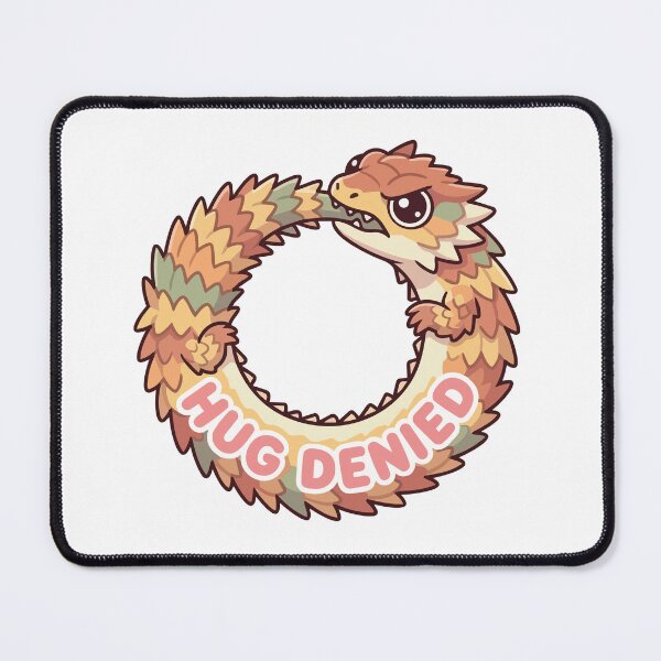 Item preview, Hug Denied Kawaii Armadillo Lizard Ouroboros Meme designed and sold by Arc2020.
