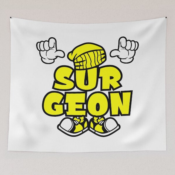 Item preview, SURGEON - WORK Cartoon Character Bold Retro designed and sold by NFTWords.