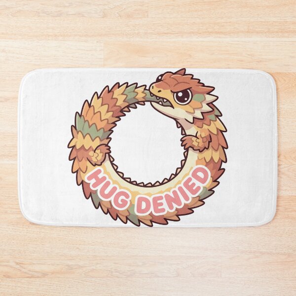 Item preview, Hug Denied Kawaii Armadillo Lizard Ouroboros Meme designed and sold by Arc2020.