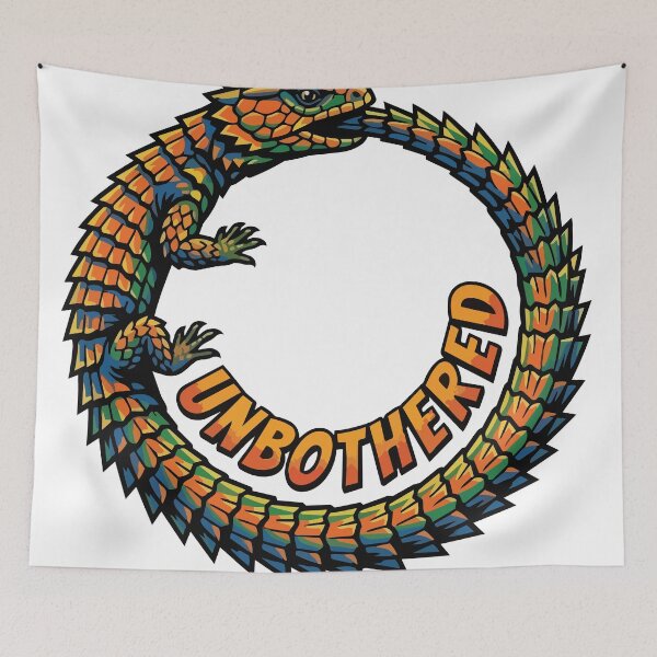 Item preview, Unbothered Pop Art Armadillo Lizard Comic Aesthetic designed and sold by Arc2020.