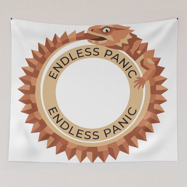 Item preview, Endless Panic Minimalist Armadillo Lizard Ouroboros designed and sold by Arc2020.
