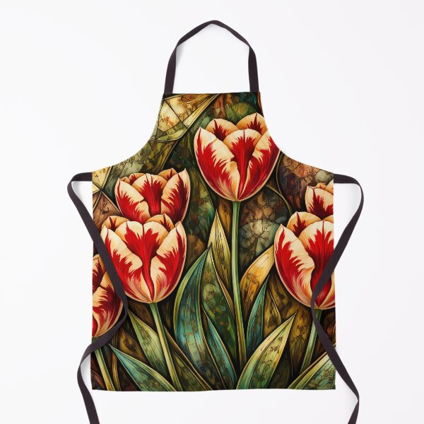 Item preview, Vibrant Tulip Flowers in Abstract Design designed and sold by cuprum.