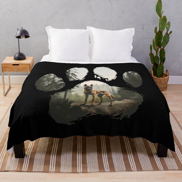 Item preview, Funny Belgian Malinois Paw Foggy Mountain Tree Mom Dad Kids designed and sold by rafaeltto.