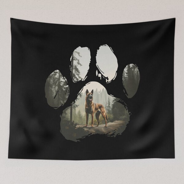 Item preview, Funny Belgian Malinois Paw Foggy Mountain Tree Mom Dad Kids designed and sold by rafaeltto.