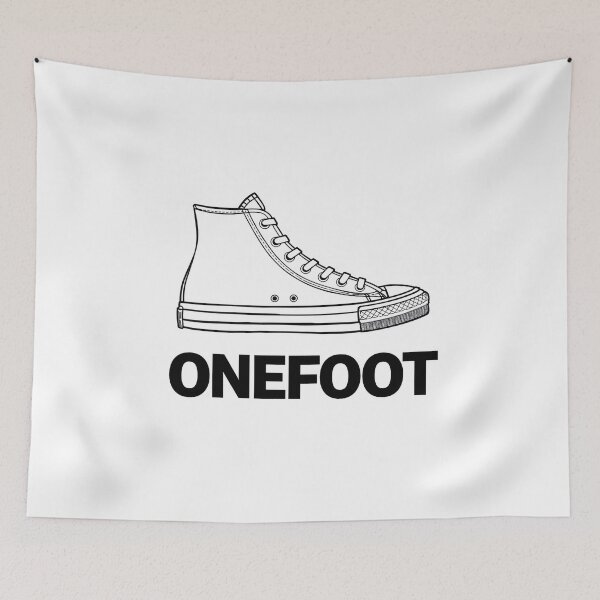 Item preview, Minimalist Onefoot Single Shoe Amputee Humor Prosthetic Leg Classic T-Shirt designed and sold by pawsome purrfect.