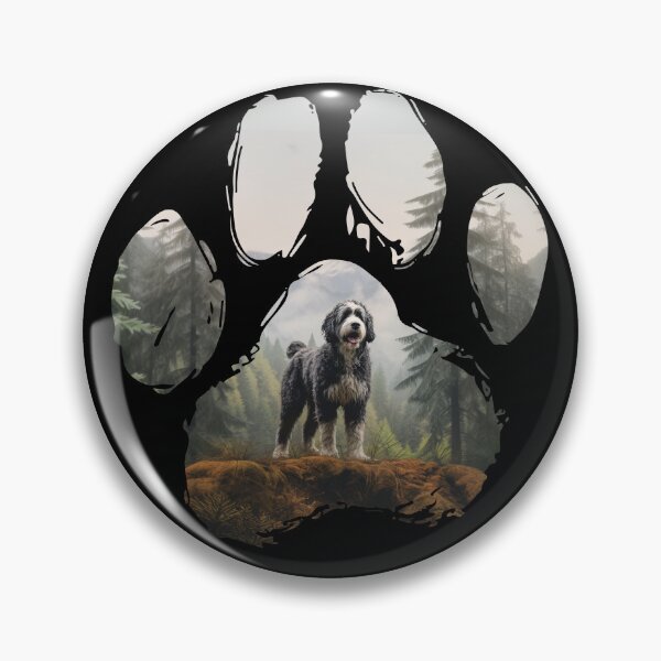 Item preview, Funny Bernedoodle Paw Foggy Mountain Tree Mom Dad Kids designed and sold by rafaeltto.