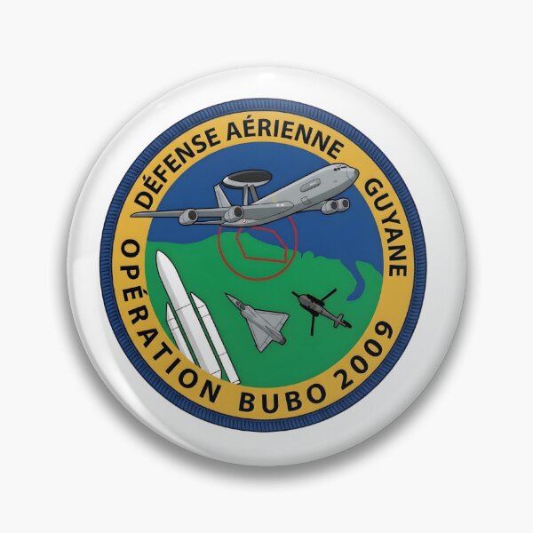 Item preview, French Air Defense French Guiana Operation Bubo 2009 Patch Insignia designed and sold by CharlieDesings.