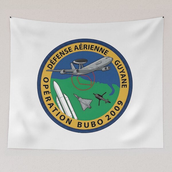 Item preview, French Air Defense French Guiana Operation Bubo 2009 Patch Insignia designed and sold by CharlieDesings.