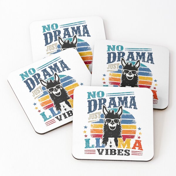 Item preview, No Drama Just Llama Vibes Llama Lover Funny Positive Attitude Animal Enthusiast designed and sold by RetroMini2026.