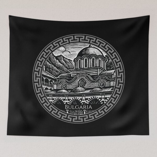 Item preview, Bulgaria Vintage Woodcut Art designed and sold by Thistle-TShop.