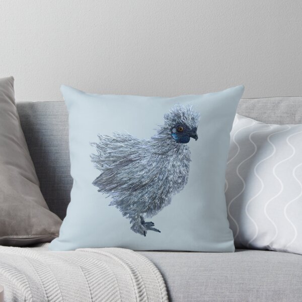 Item preview, Fluffy Silkie Chicken Hand Embroidery designed and sold by Alsa.handembroidery.