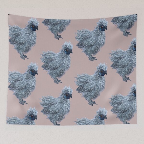 Item preview, Fluffy Silkie Chicken Hand Embroidery designed and sold by Alsa.handembroidery.