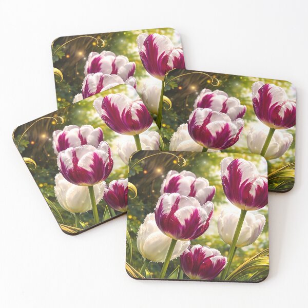 Item preview, Floral Enchantment with Tulips designed and sold by cuprum.