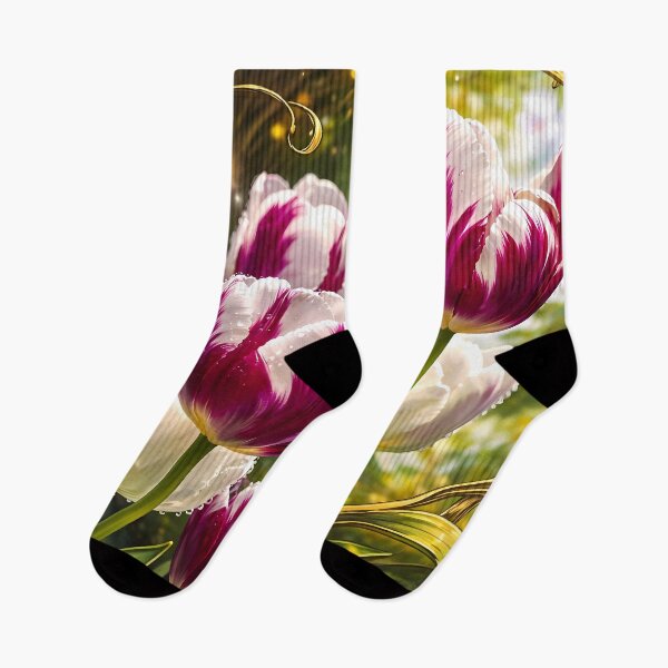Item preview, Floral Enchantment with Tulips designed and sold by cuprum.