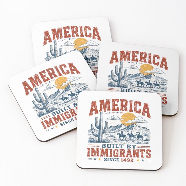 Item preview, America Built By Immigrants Since 1492 American History Immigration Heritage Patriot designed and sold by RetroMini2026.