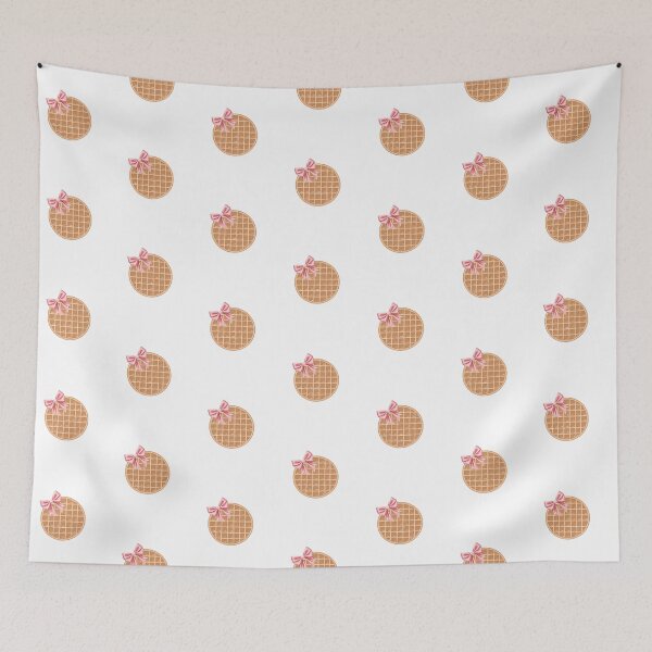 Item preview, Girly Design Pretty Waffle With Pink Bow designed and sold by Sartoris Art.