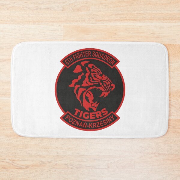 Item preview, Polish Air Force 6th Fighter Squadron Tigers Poznań-Krzesiny Patch designed and sold by CharlieDesings.