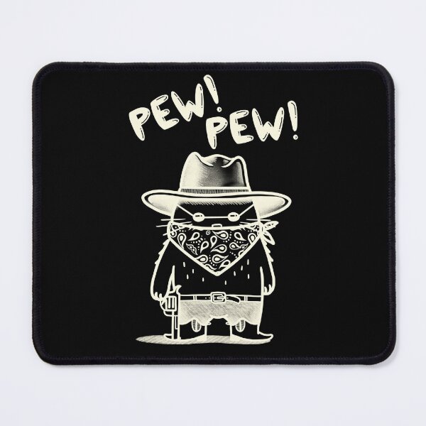 Item preview, Meowdy Pew Pew! (White) designed and sold by SoulArtLove.