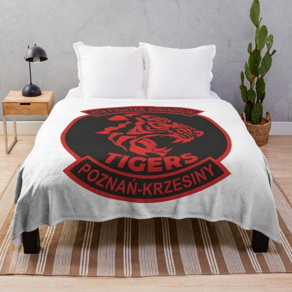 Item preview, Polish Air Force 6th Fighter Squadron Tigers Poznań-Krzesiny Patch designed and sold by CharlieDesings.