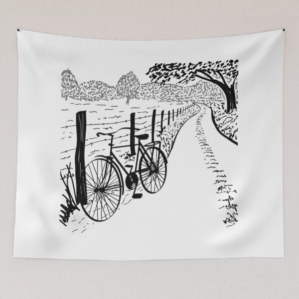 Item preview, Abandoned bicycle on a dirt road. designed and sold by jackesrosean75.