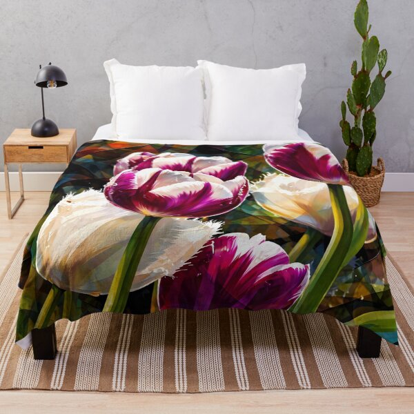 Item preview, Colorful Tulips in Geometric Style designed and sold by cuprum.
