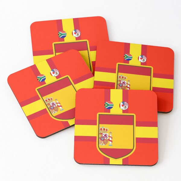 Item preview, Spain - World Champions Host Nations Minimalist Football Crest designed and sold by p-Phictures4.