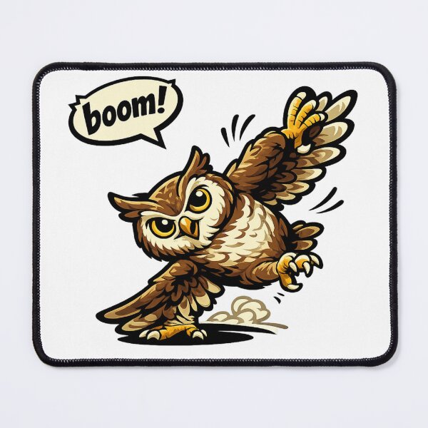 Item preview, Funny Breakdancing Owl Saying "Boom!" Hip Hop Cartoon Sticker designed and sold by Gremlin Hours.
