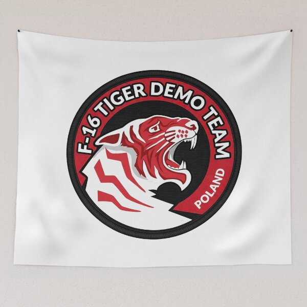 Item preview, Polish Air Force F-16 Tiger Demo Team Patch Insignia designed and sold by CharlieDesings.