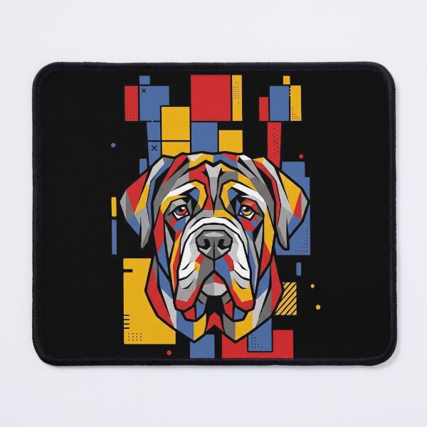 Item preview, Funny Neapolitan Mastiff Colorful Blocks Geometric Art Mom Dad Kids designed and sold by FurryHavenPH.